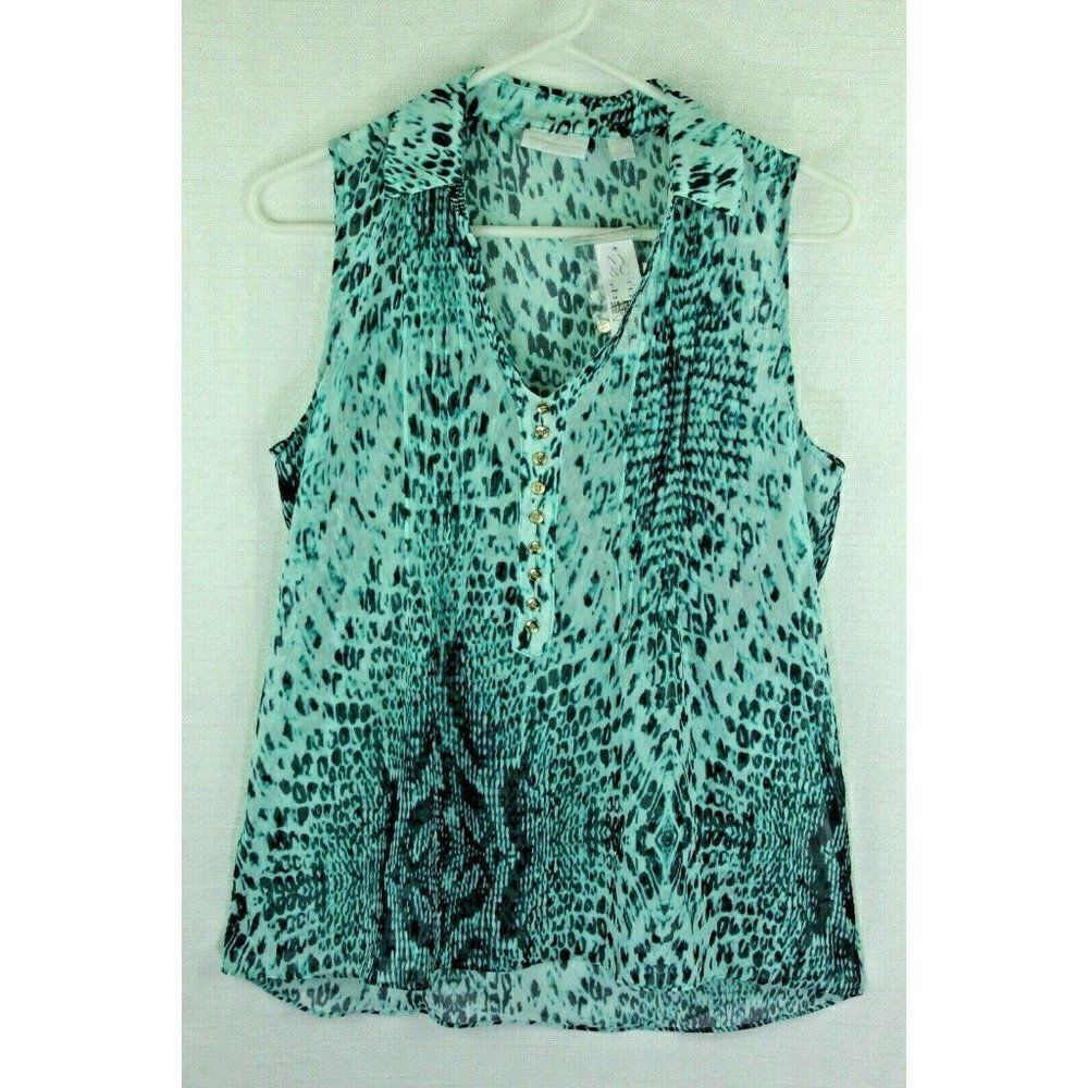NY&CO Womens Top Tank Snakeskin Size small
